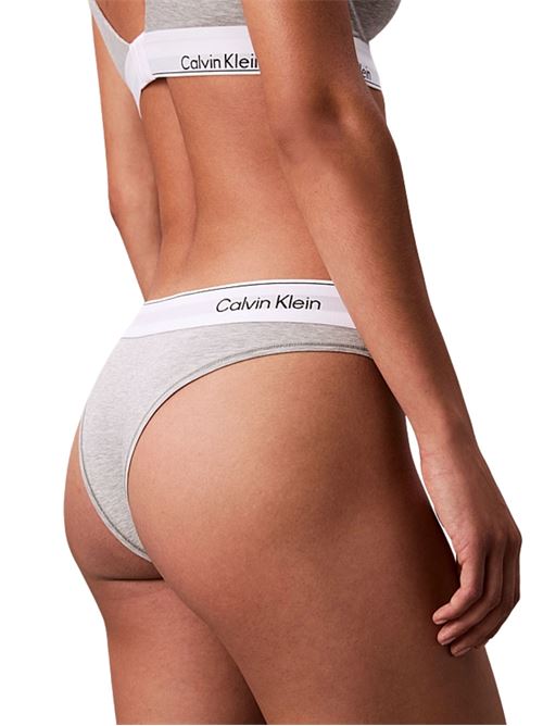 Slip brasiliana grigio Calvin Klein | LV00QF8522P7A